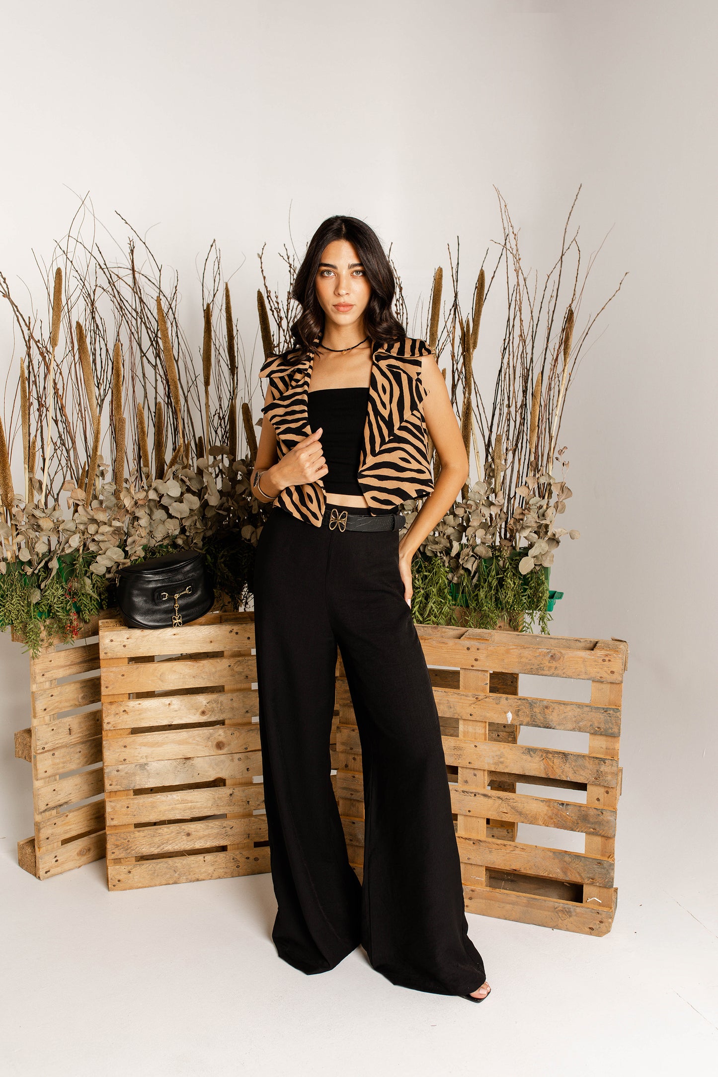 Linen flared pants