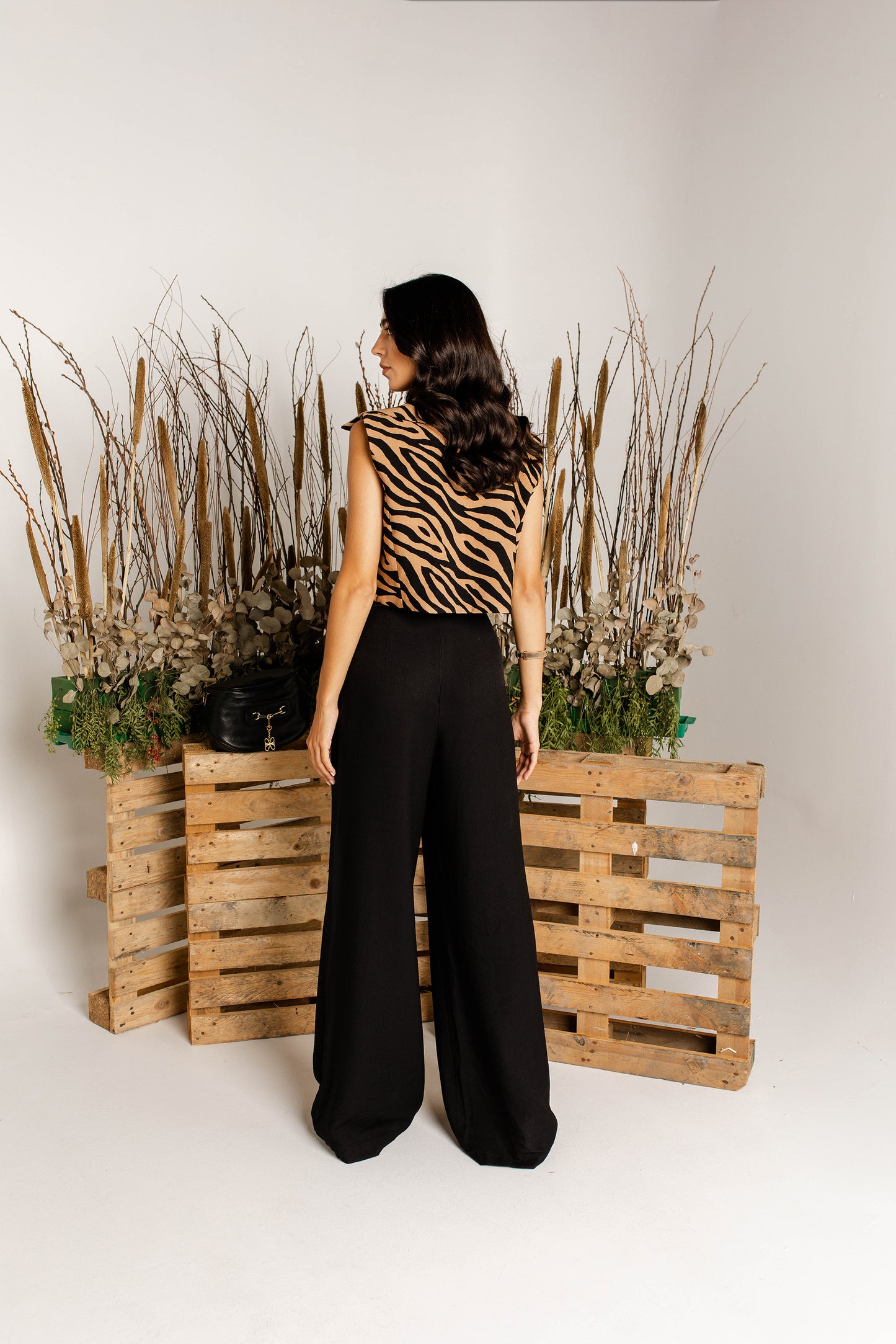 Linen flared pants