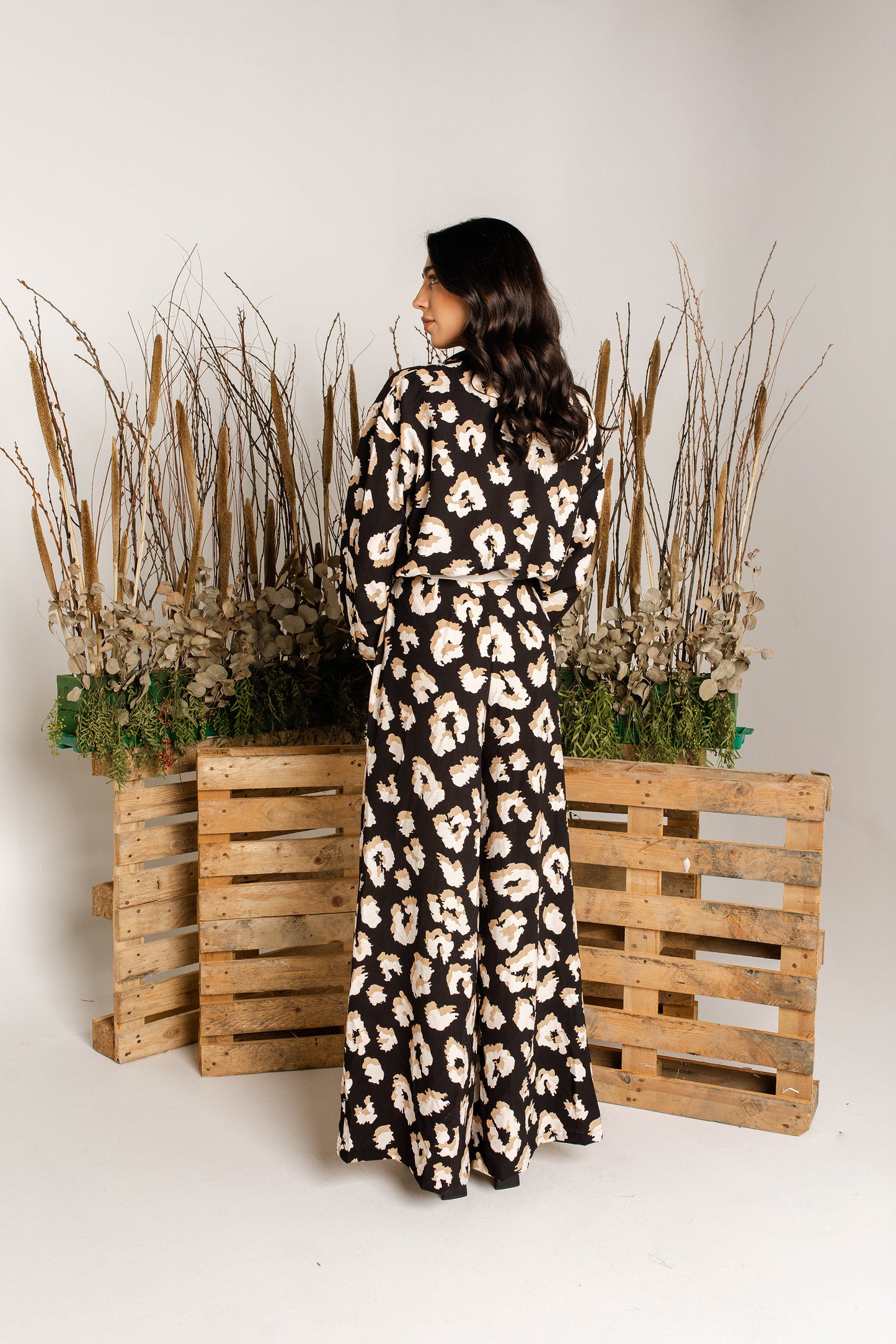 Leopard print jumpsuit