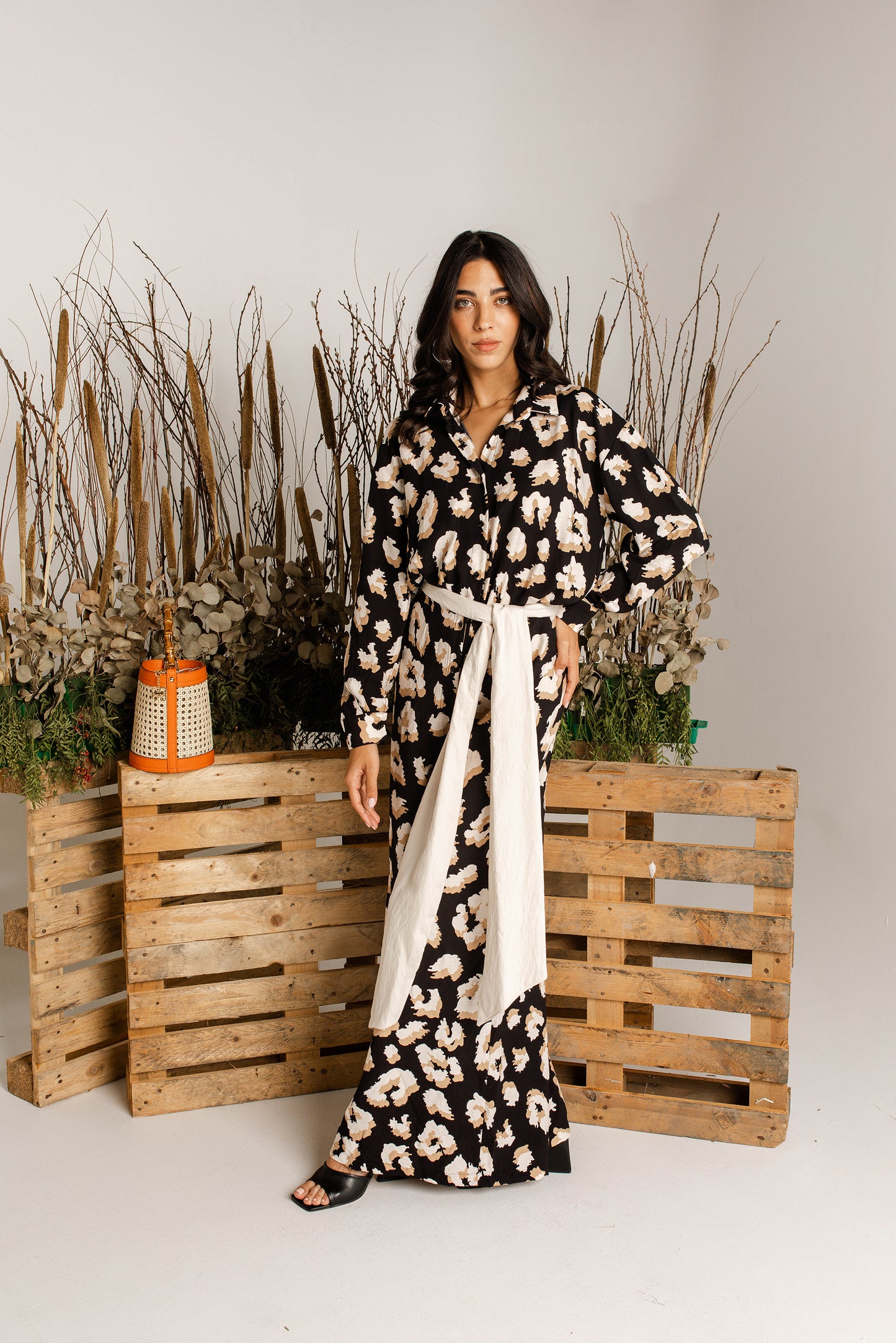 Leopard print jumpsuit