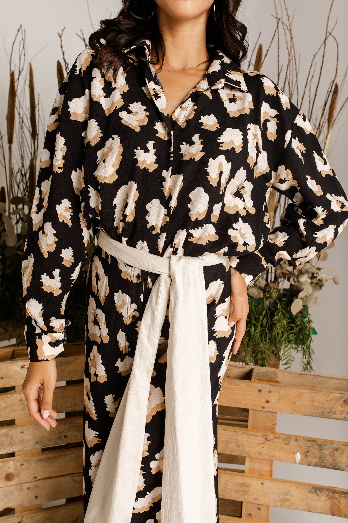 Leopard print jumpsuit