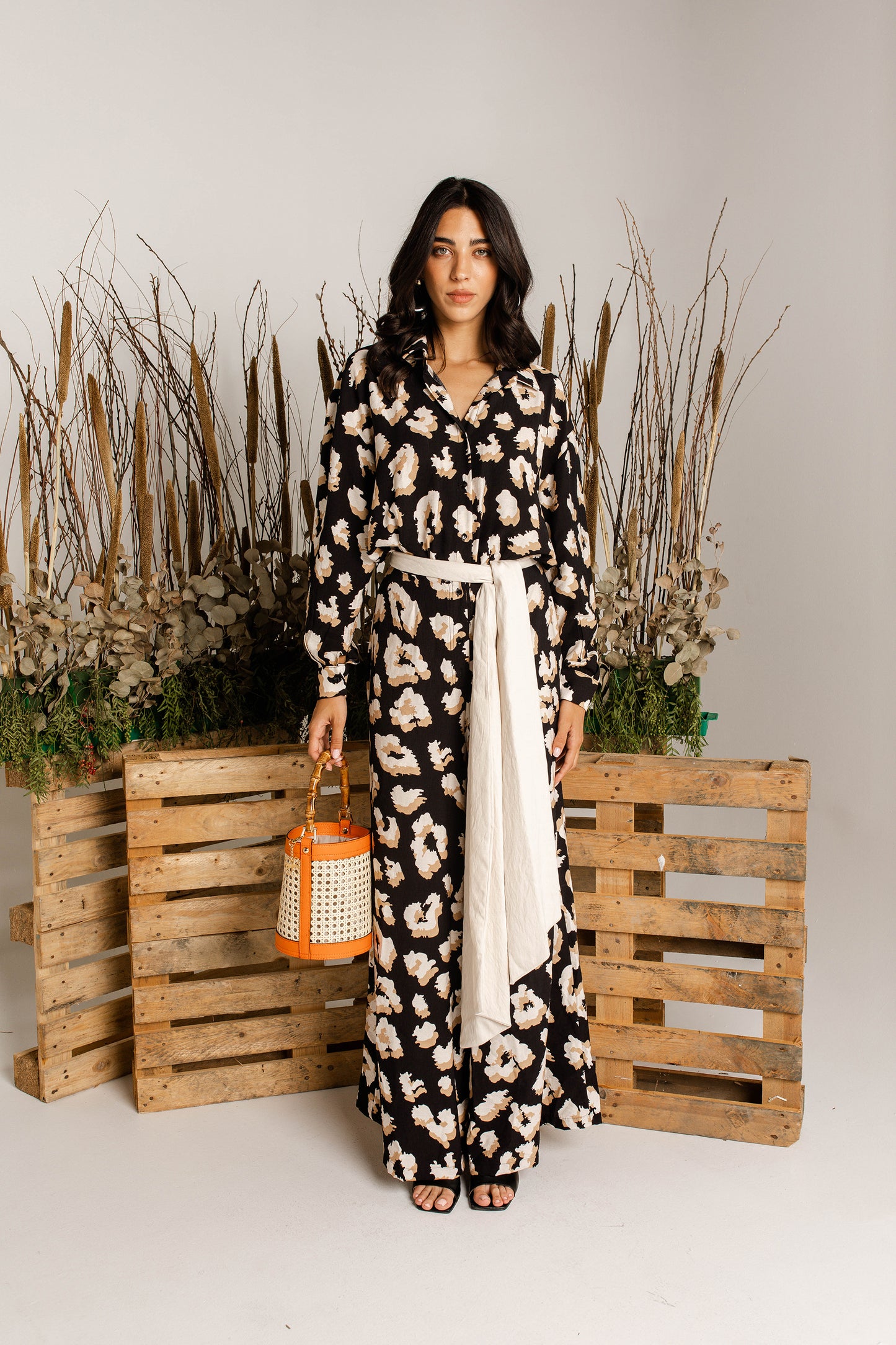 Leopard print jumpsuit