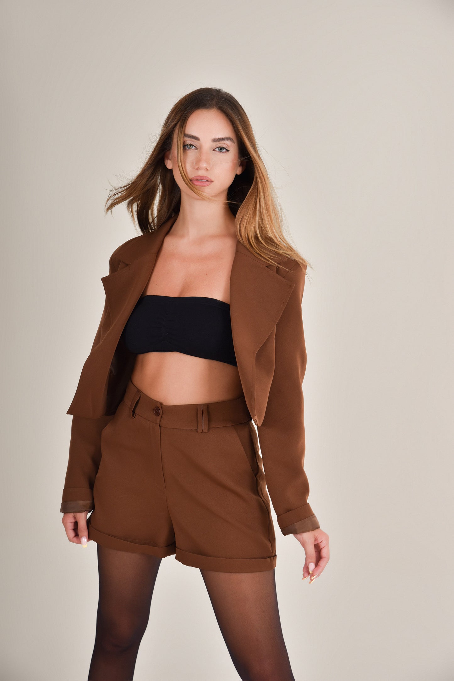Tailored jacket with shorts