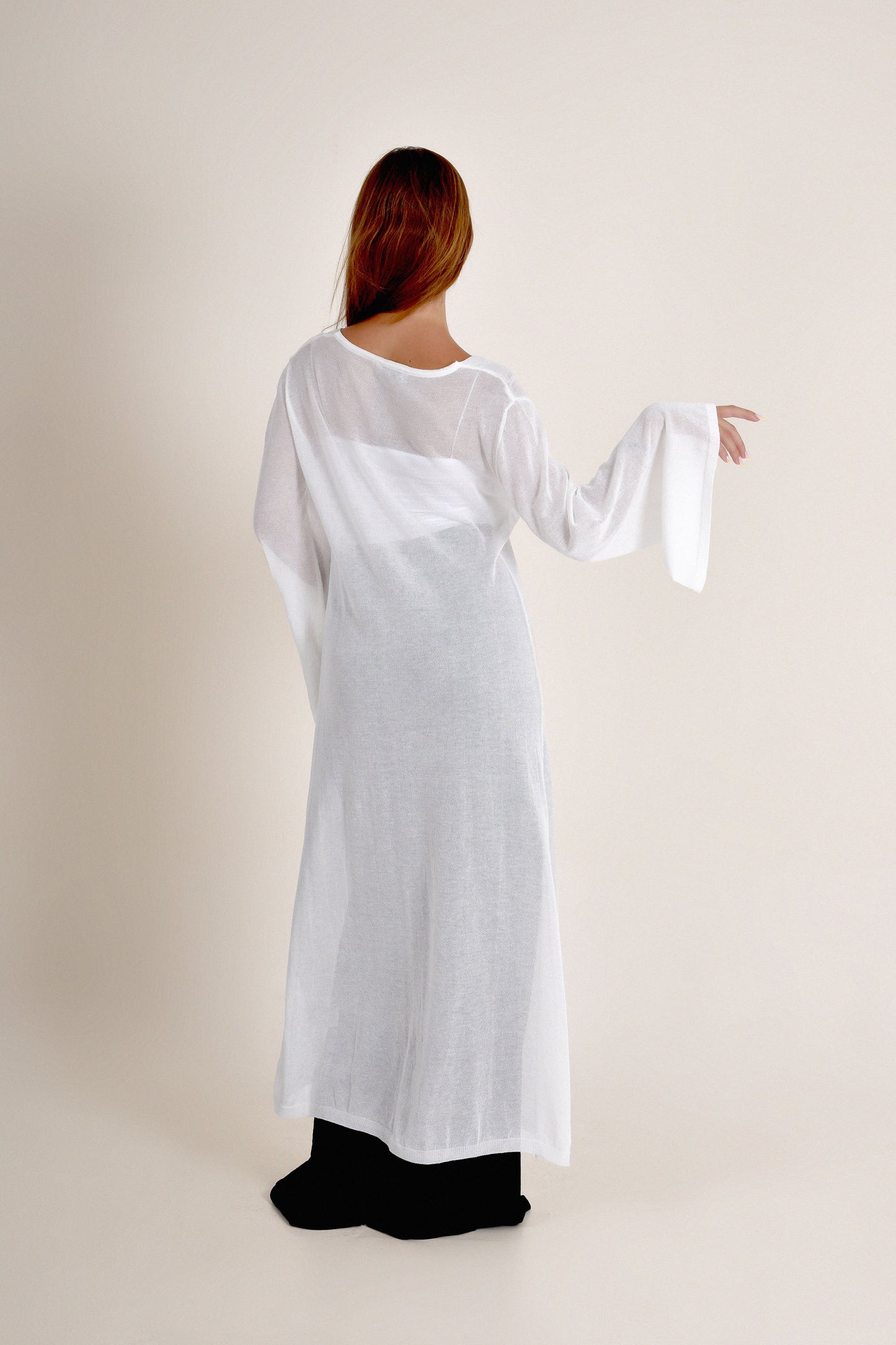 Cardigan en coton avec haut court