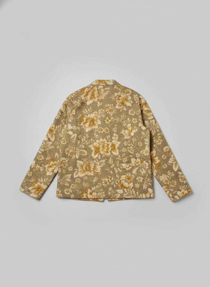 Floral Double Linen Jacket
