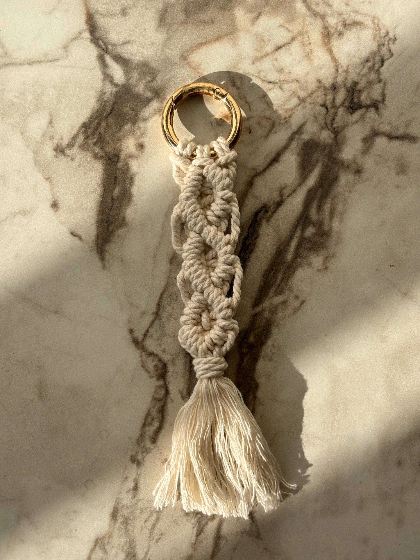 Off-White Macrame Bag Charm
