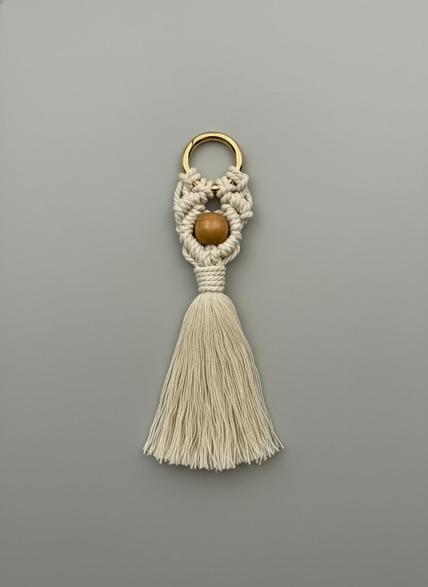 Off-White Macrame Bag Charm