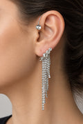 Silver ear cuff