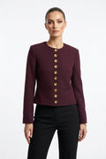 Burgundy blazer