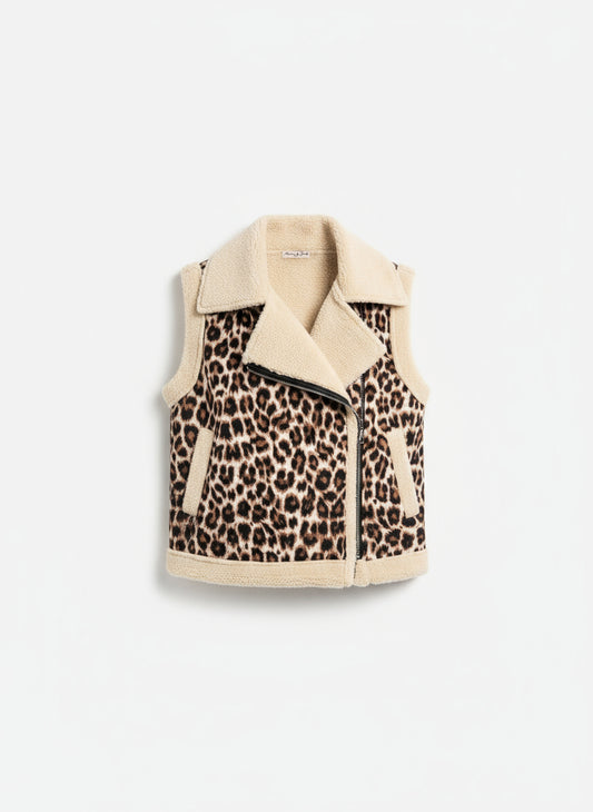 Leopard Plush Vest