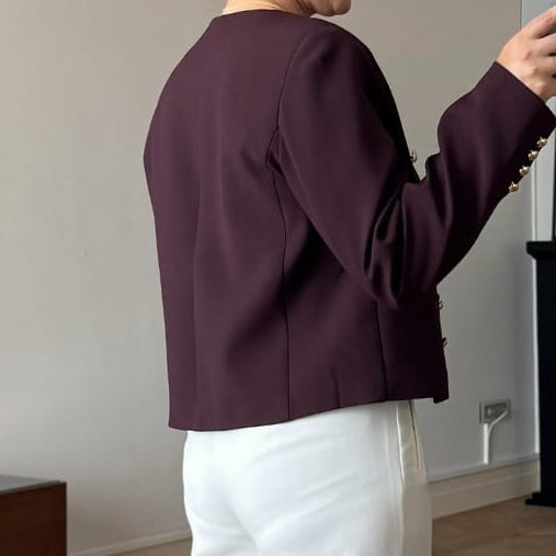 Burgundy Blazer