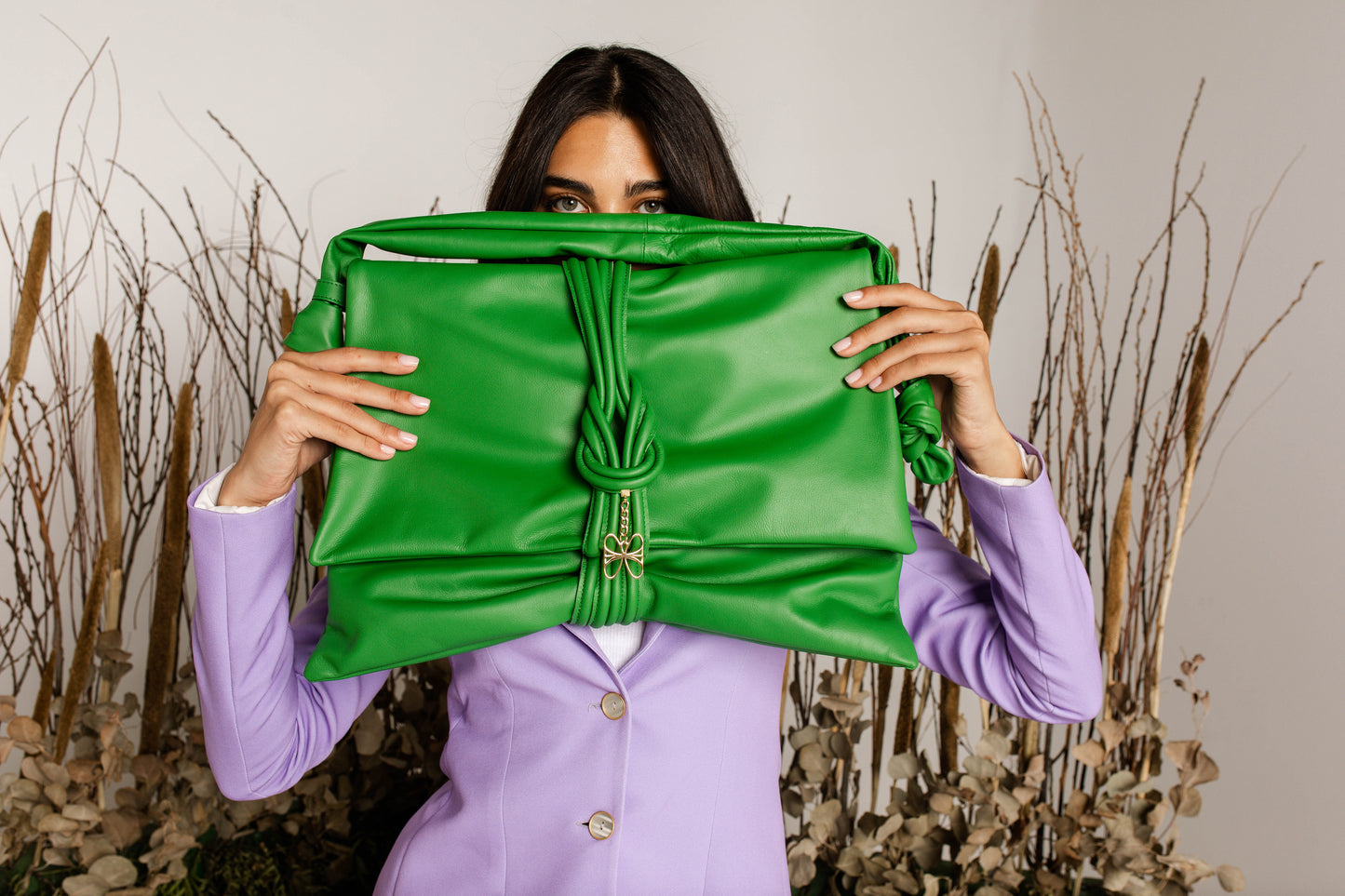 Green Knotted Bag