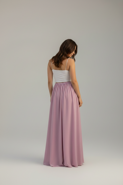 Adjustable gathered skirt