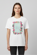 Floral frame T-shirt