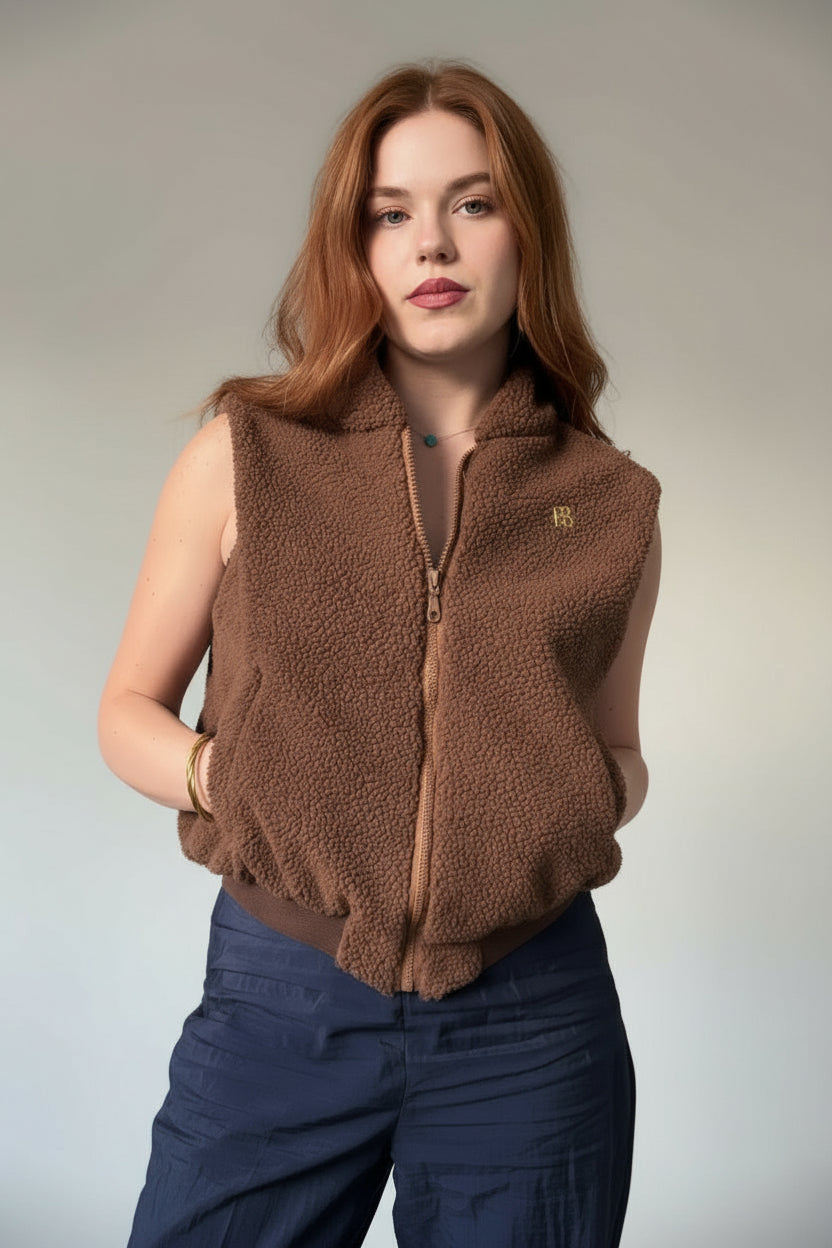 Brown Fur Vest