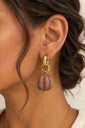 Pumpkin resin earrings