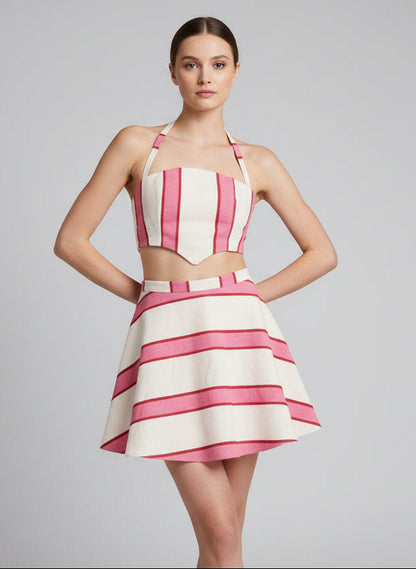 Pink Striped Set