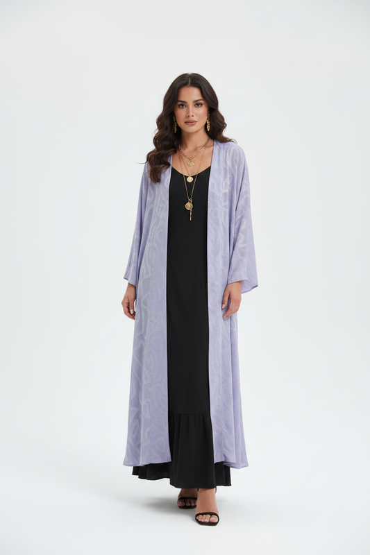 Lavender voile kaftan