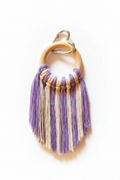 Lavender swirl bag charm