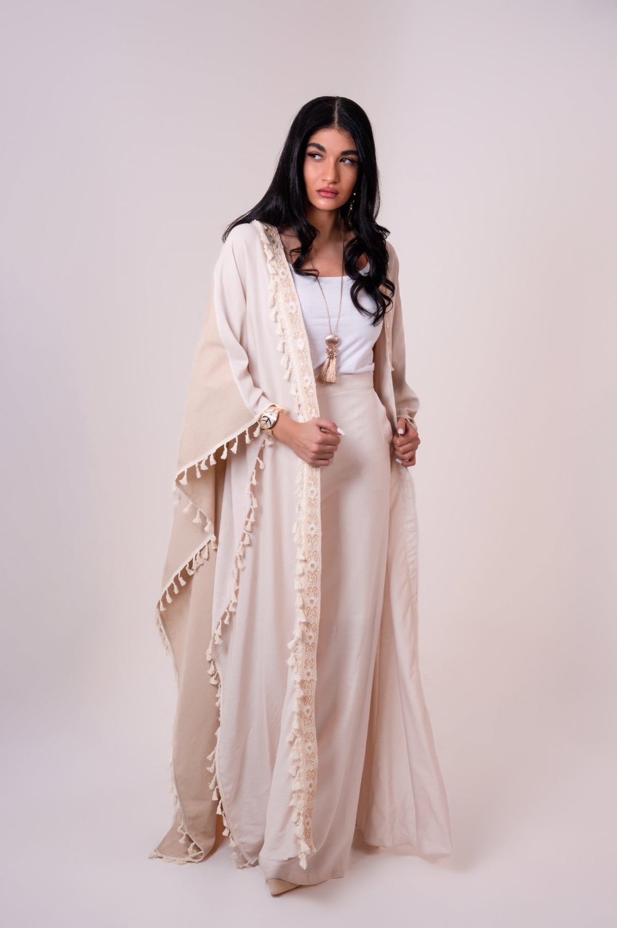 Off-white Bohemian Shawl