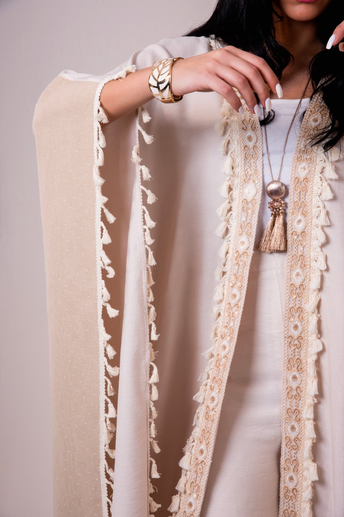 Off-white Bohemian Shawl