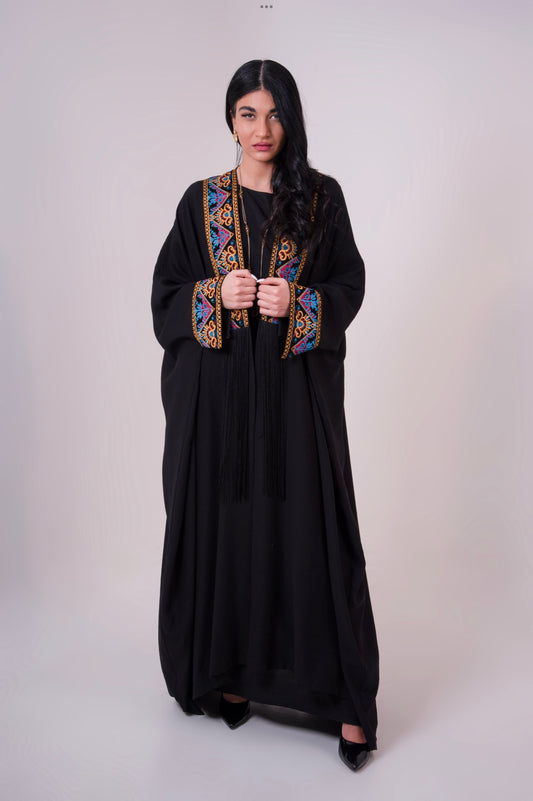 Black Arabesque Abaya
