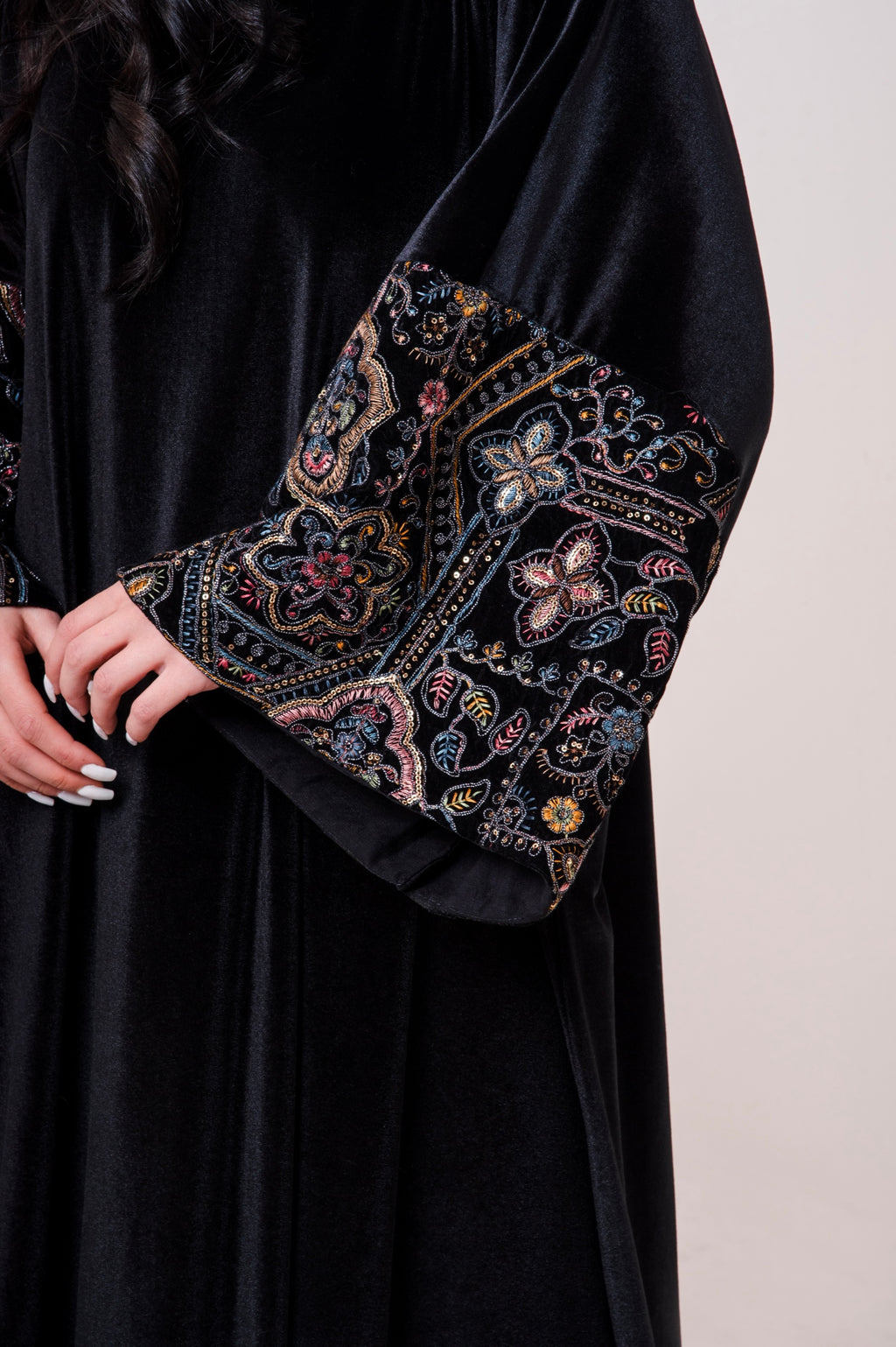 Velvet Embroidered Dress
