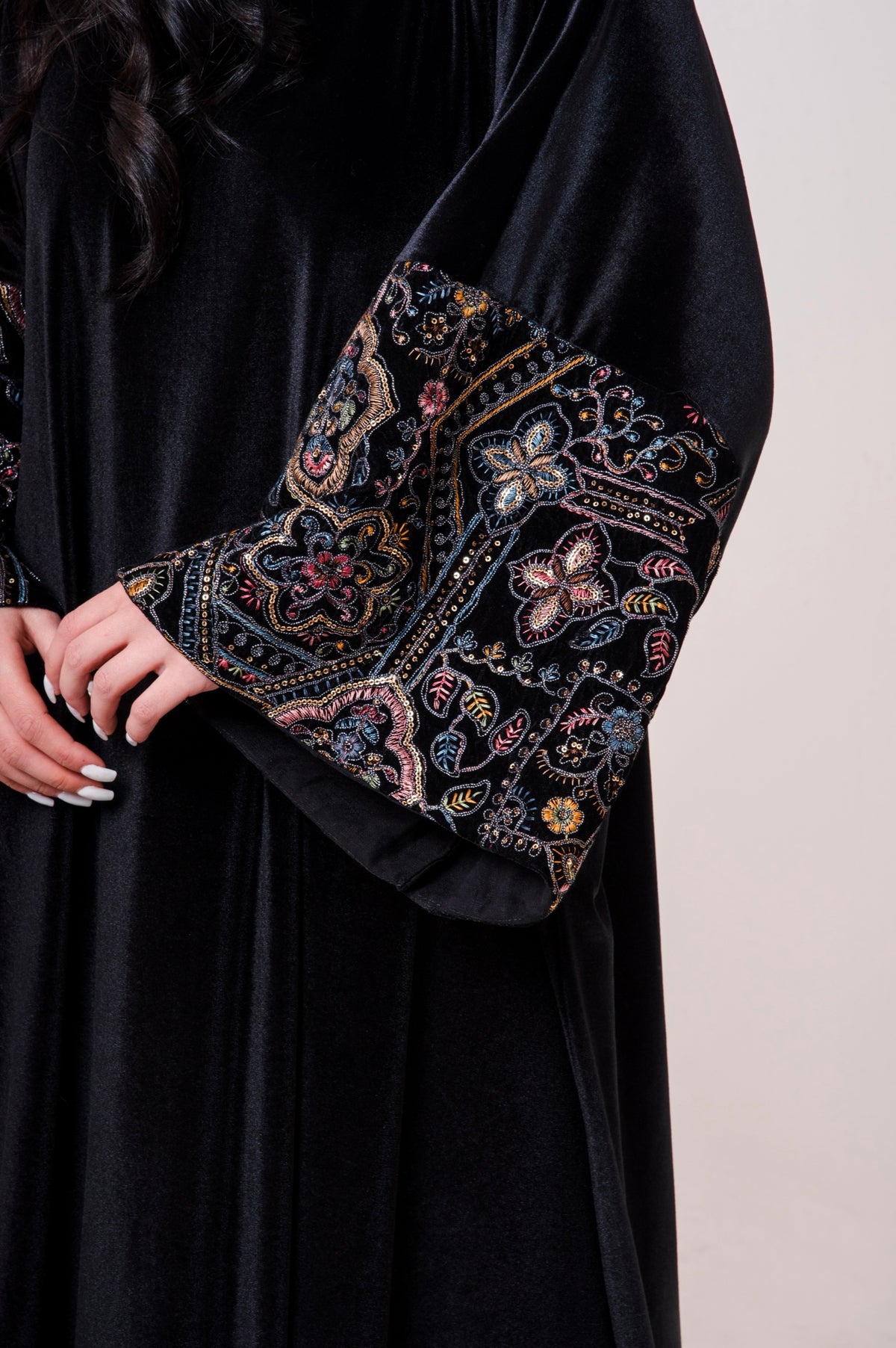 Velvet Embroidered Dress
