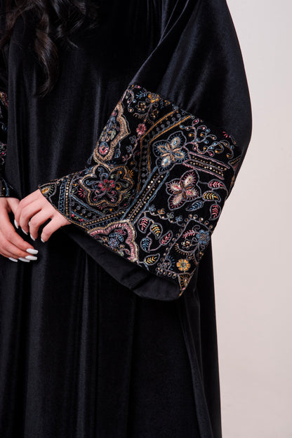 Velvet Embroidered Dress