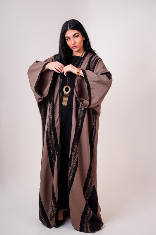 Mocha Gabardine Abaya