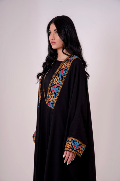 Black Arabesque Abaya