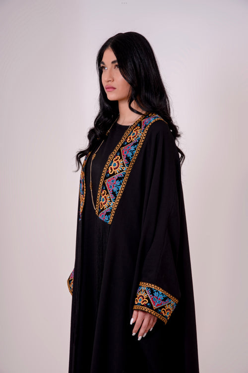Black Arabesque Abaya