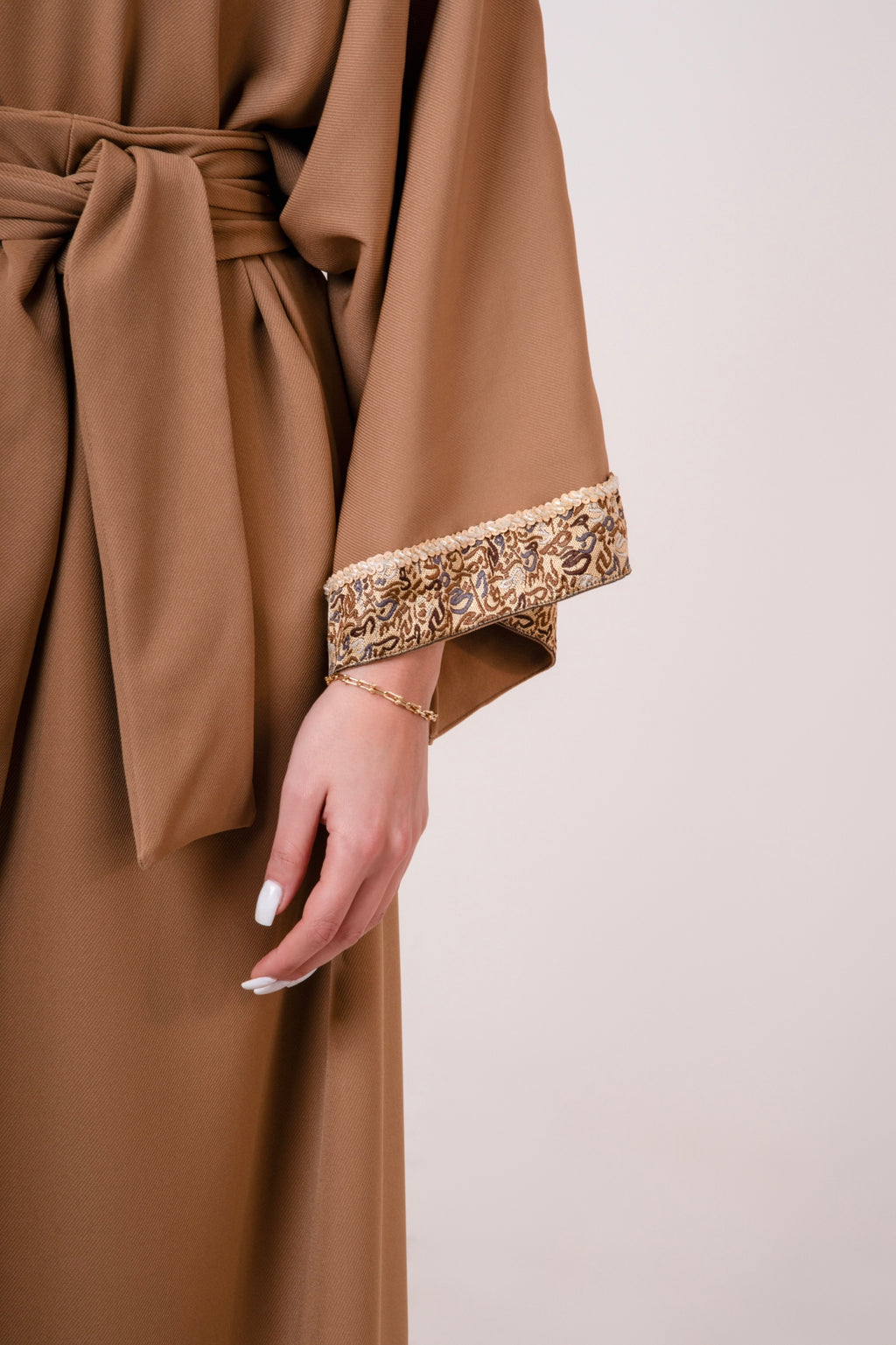 Beige Gabardine Dress