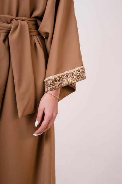 Beige Gabardine Dress
