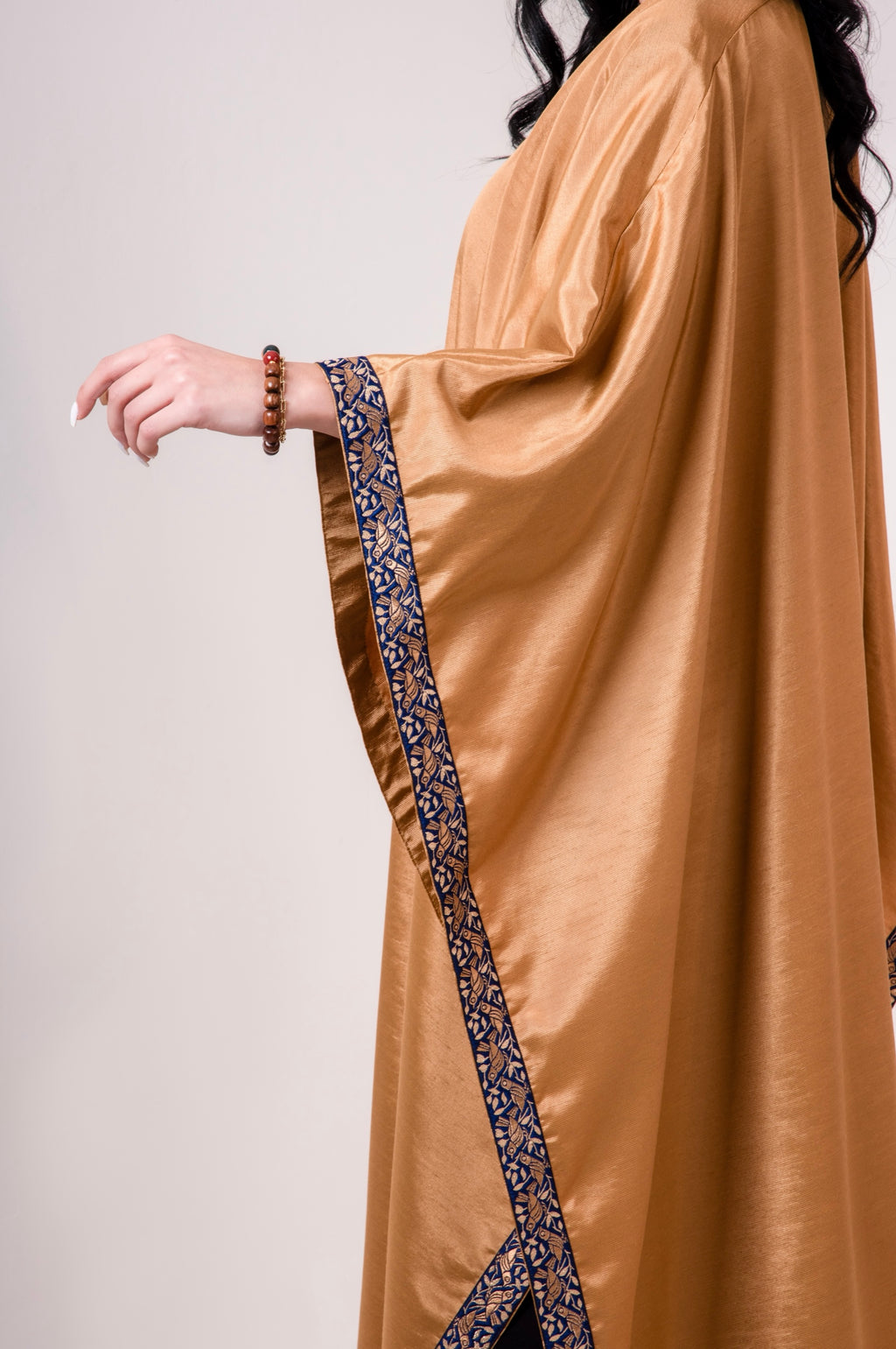 Coral Taffeta Shawl