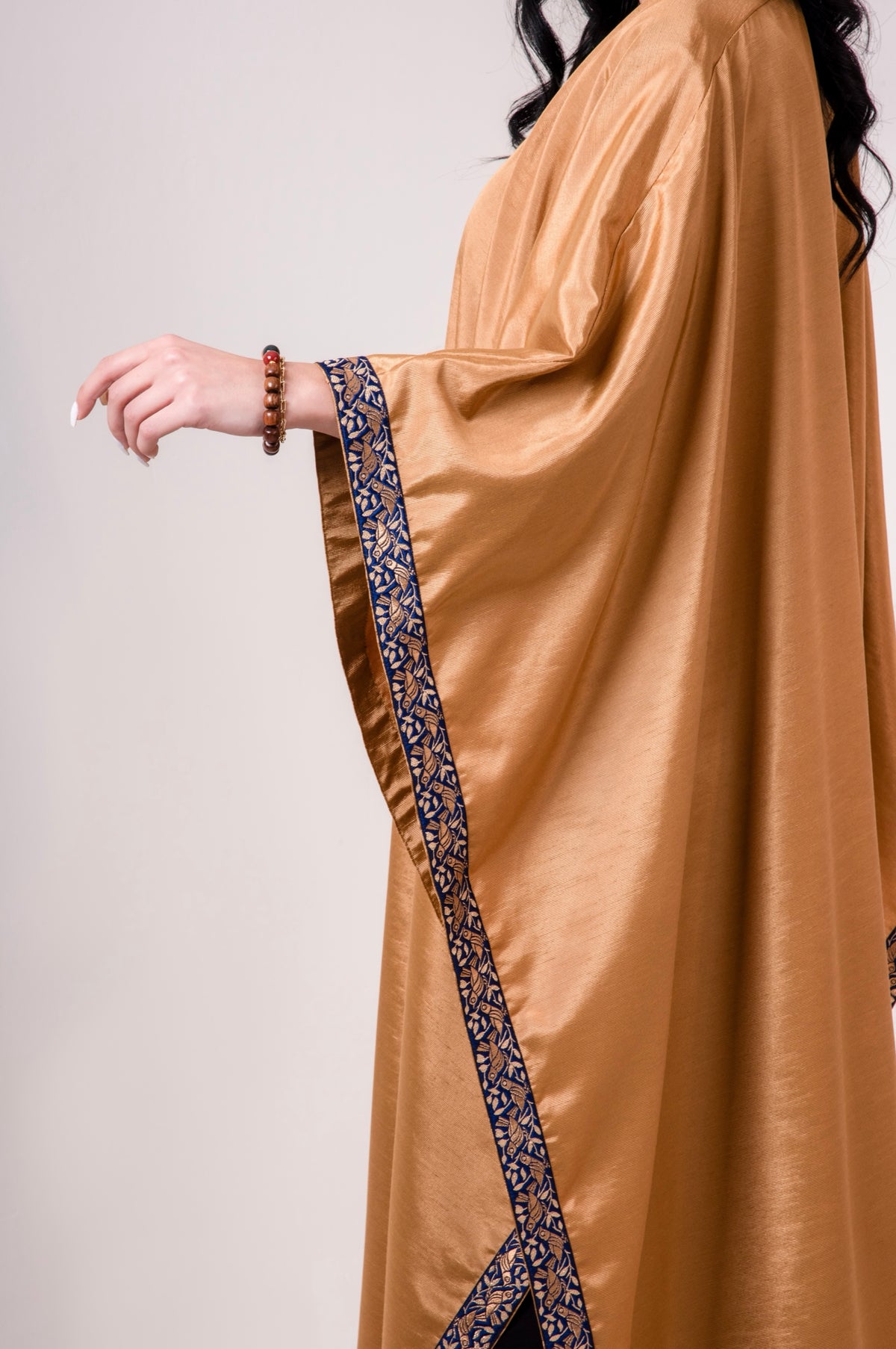 Coral Taffeta Shawl