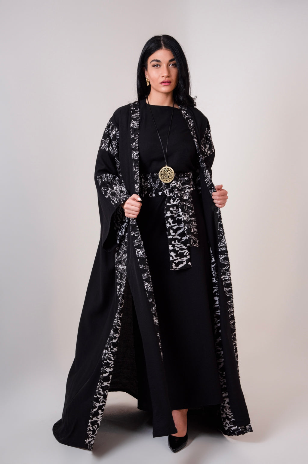 Double-faced  Linen Abaya