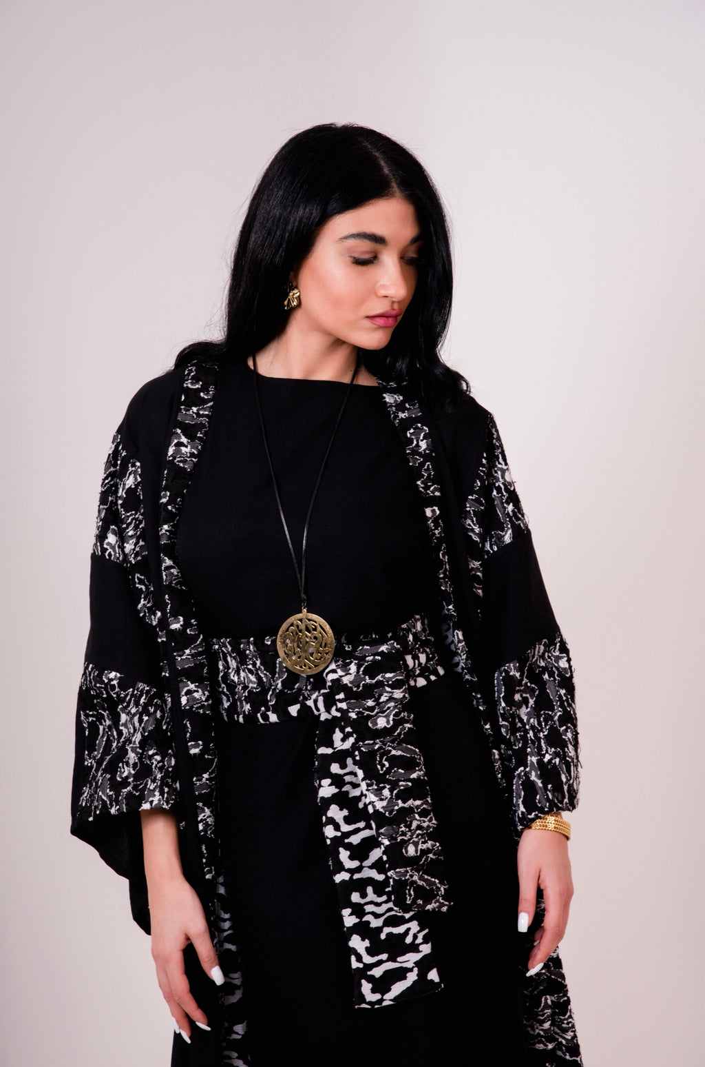 Double-faced  Linen Abaya