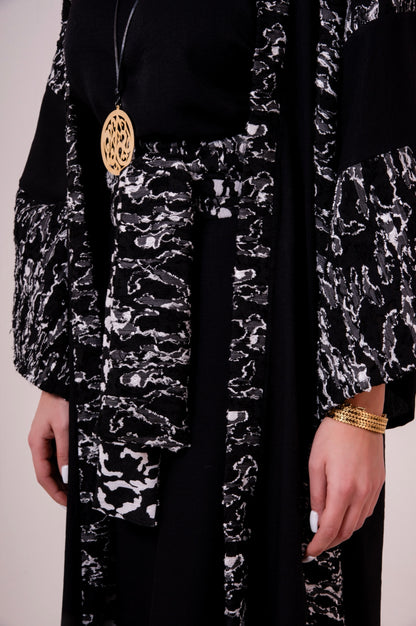 Double-faced  Linen Abaya