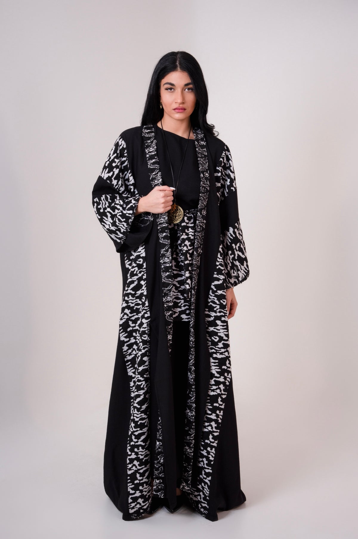 Double-faced  Linen Abaya