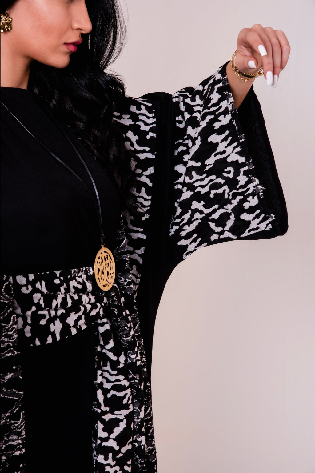 Double-faced  Linen Abaya