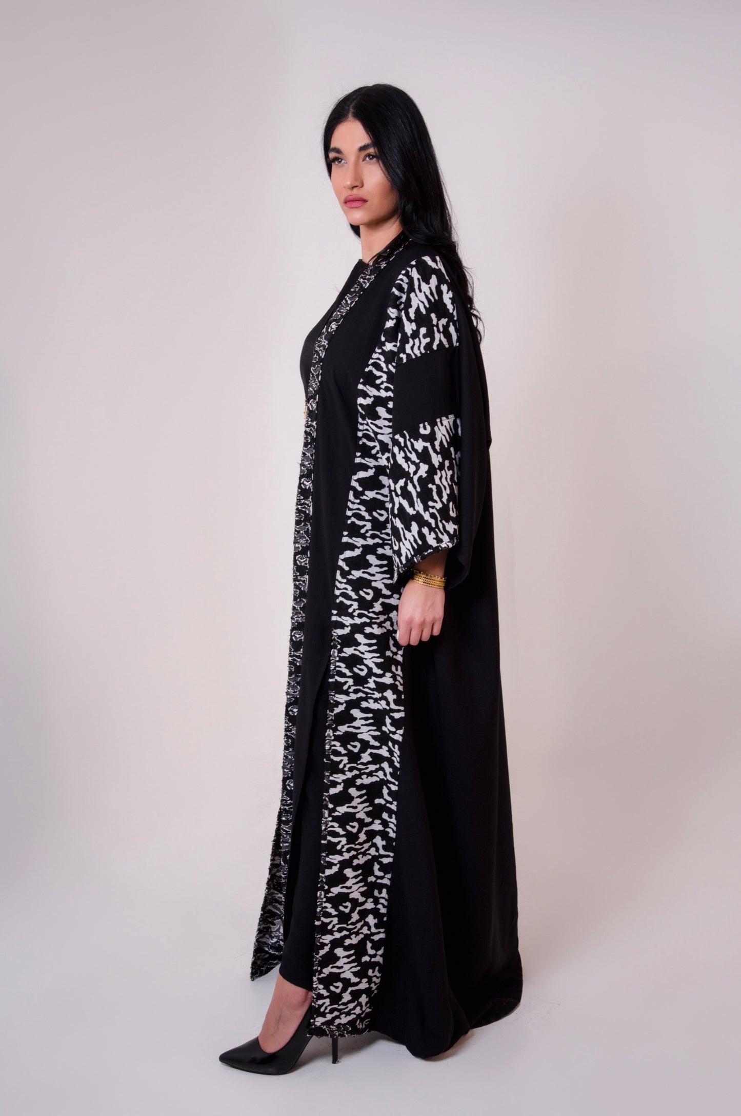 Double-faced  Linen Abaya