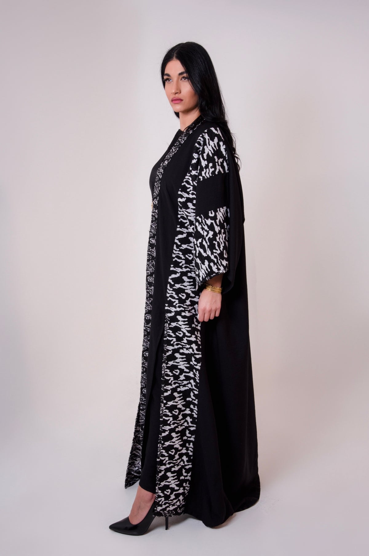 Double-faced  Linen Abaya