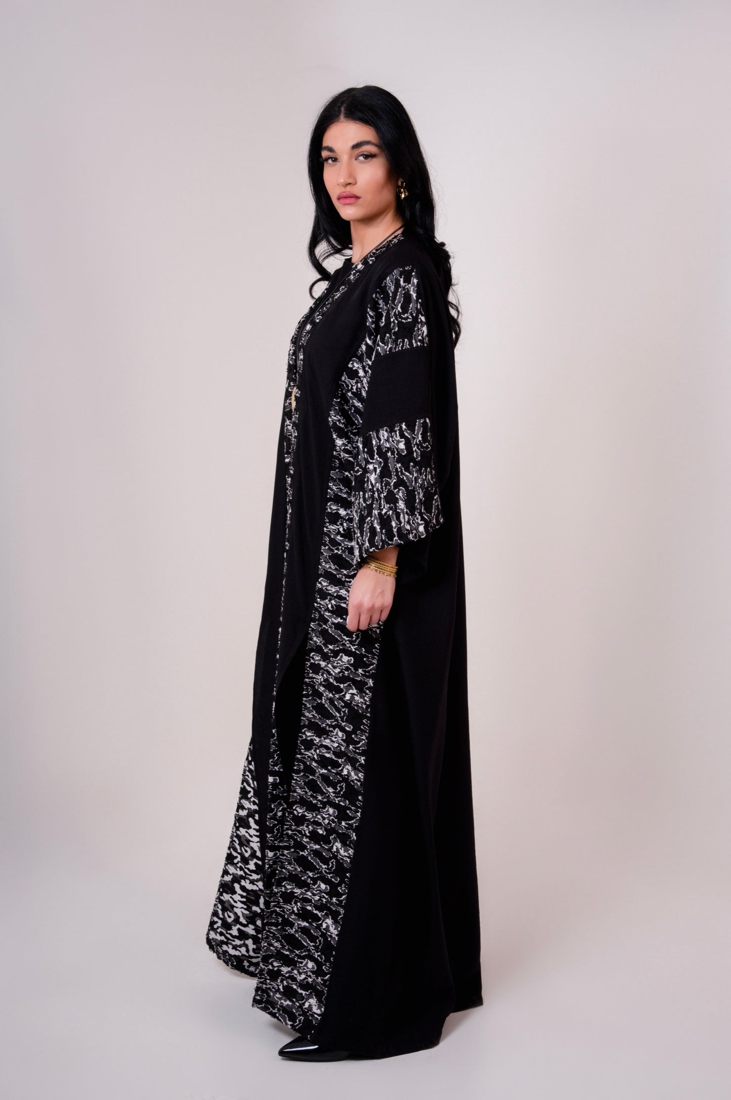 Double-faced  Linen Abaya