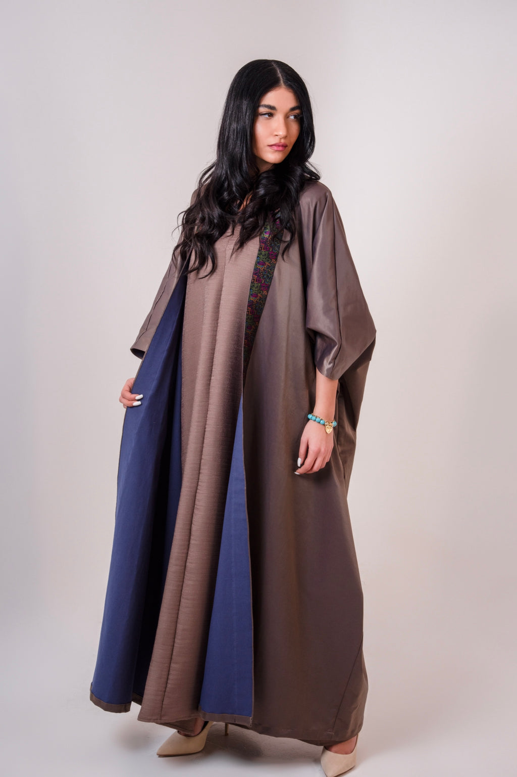 Mocha Satin Abaya