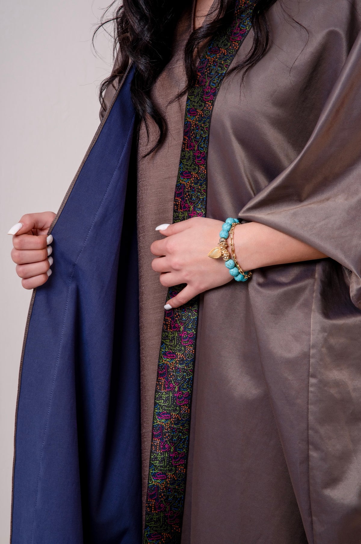 Mocha Satin Abaya
