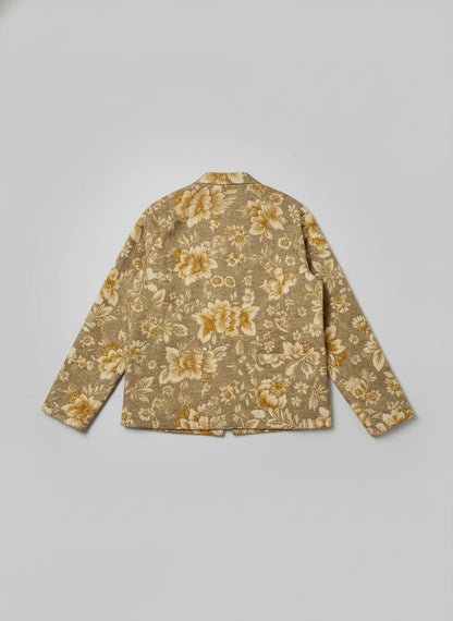 Floral Double Linen Jacket