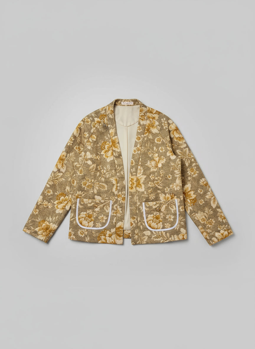 Floral Double Linen Jacket
