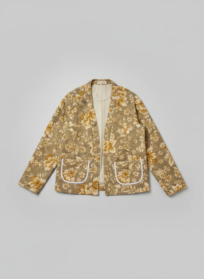 Floral Double Linen Jacket