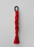 Cherry Red Macrame Bag Charm